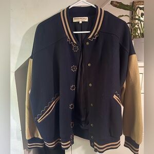 Free People Home Run Varsity Bomber jacket